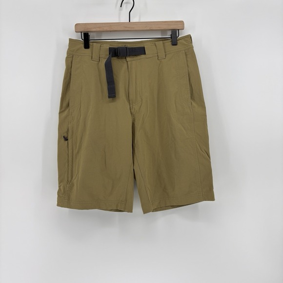REI Other - REI Men's Size 32 Tan Belted Stretch Nylon Outdoor Hiking Shorts 11" Inseam